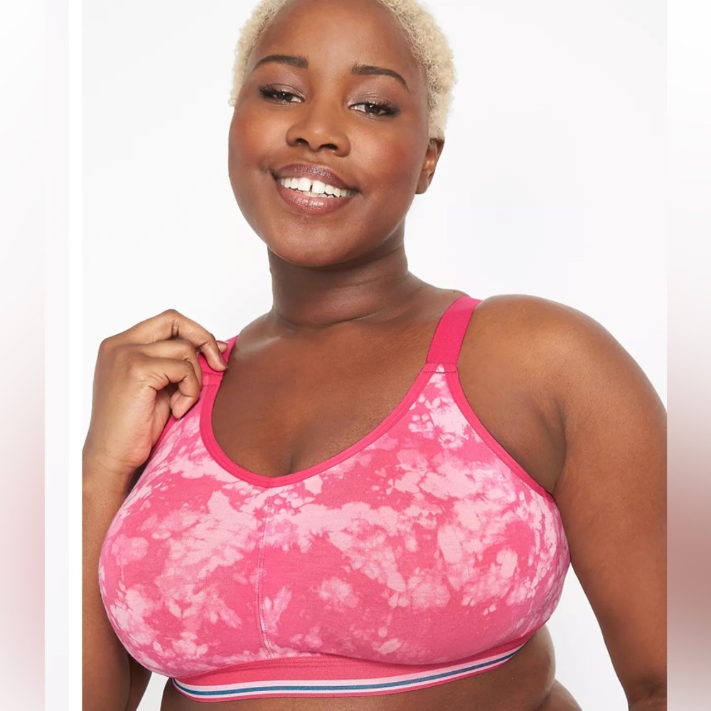 💜Lane Bryant Cacique Unlined T-shirt No wire scoop Bra Size:46D